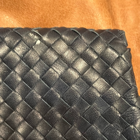 Vtg leather navy clutch bag Italy expressly for 
“BAGS BY MIMI” NY super soft - Picture 7 of 7
